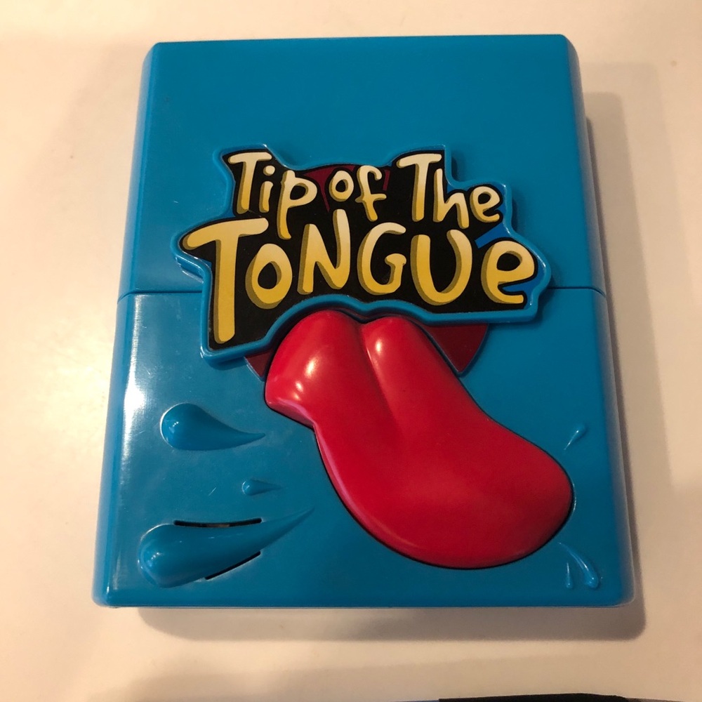 Tip of the Tongue Game RARE GREAT CONDITION Two sets of cards! Family Fun game